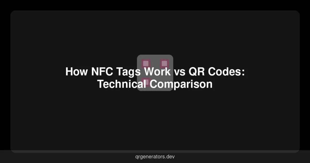 Cómo Funcionan las Etiquetas NFC vs Códigos QR: Comparación Técnica