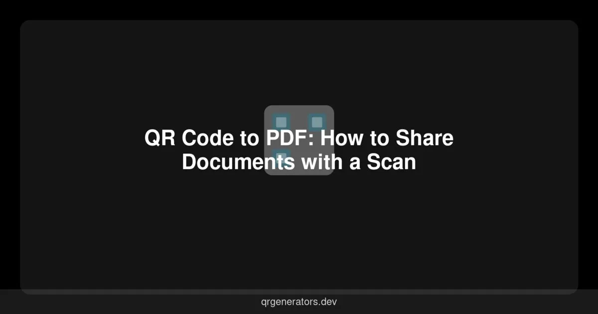 Código QR a PDF: Cómo Compartir Documentos con un Escaneo