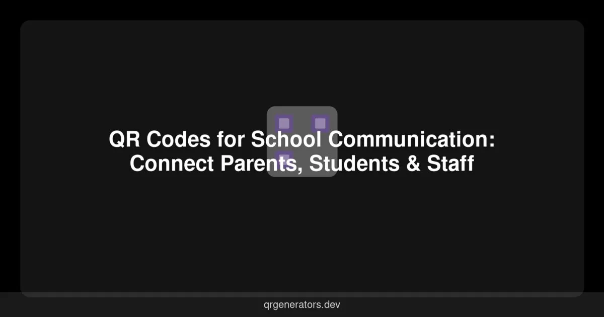 Códigos QR para Comunicación Escolar: Conecta Padres, Estudiantes y Personal