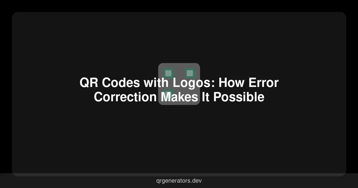 Códigos QR con Logotipos: Cómo la Corrección de Errores Lo Hace Posible